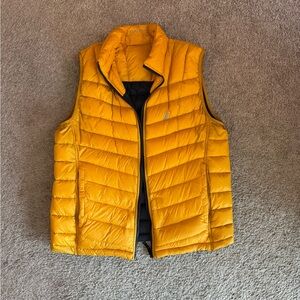 Nautica gold and blue reversible men’s  Puffer Vest
